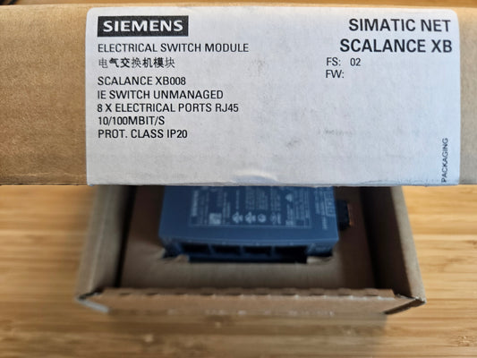 [B] Siemens 6GK5 008-0BA10-1AB2 SCALANCE XB008 unmanaged Switch 6GK5008-0BA10-1AB2