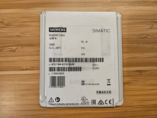 Siemens Simatic 6ES7954-8LE03-0AA0 Memory Card 12 MB 6ES7 954-8LE03-0AA0 Speicherkarte